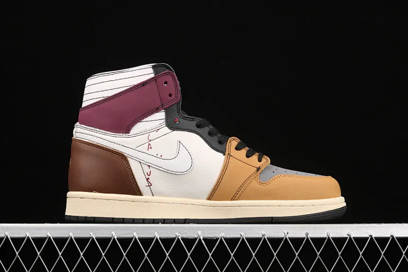 All Categories Air Jordan Jordan Series Basketball Shoes Air Jordan 1 High Z Version Travis Scott x Air Jordan 1 High OG AJ1 Joe 1 Mandarin Duck Overhook CD4487-101